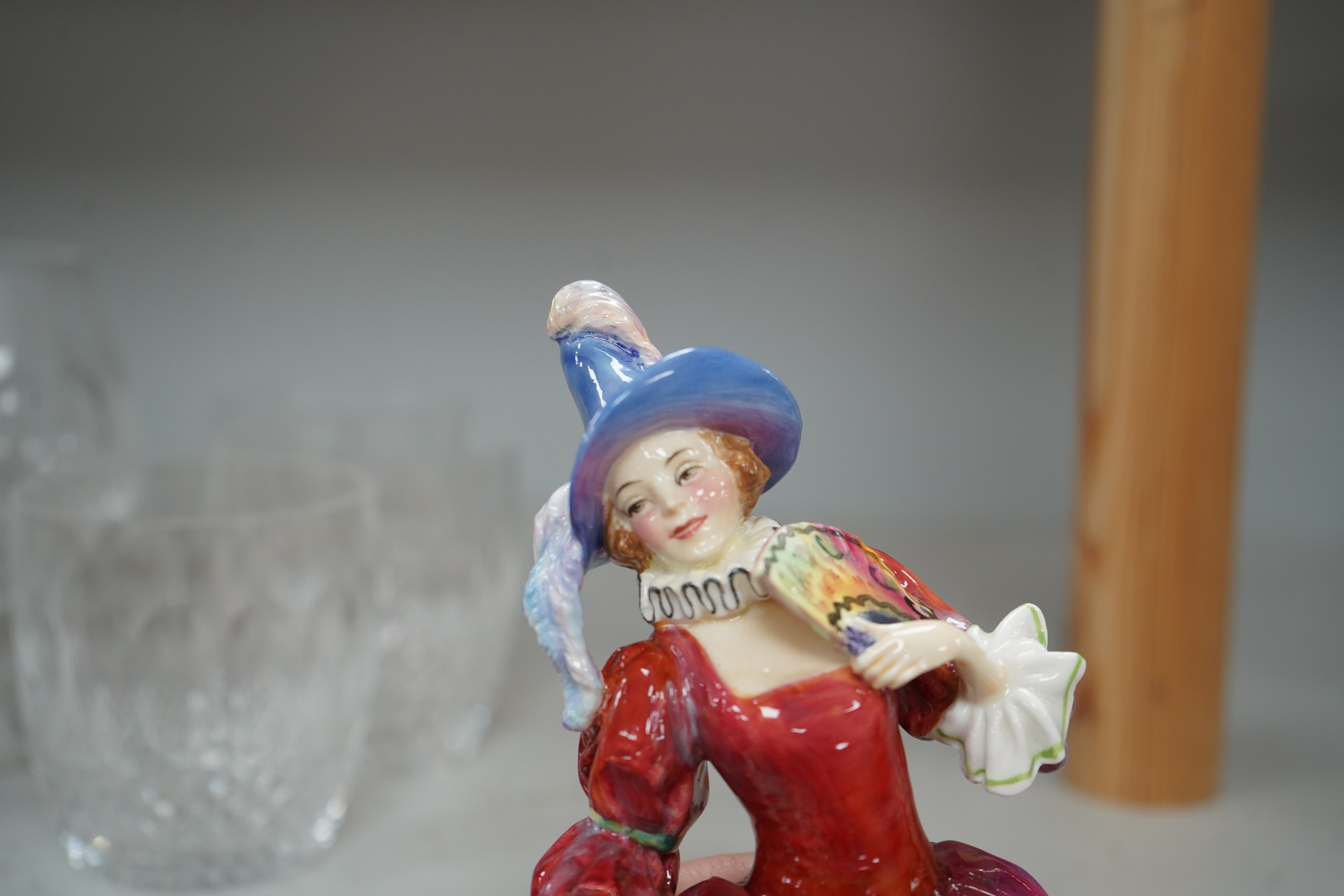 A Royal Doulton figurine, 'mariquita' HN1837 by Leslie Harradine issued from 1938-1949, 20cm. Condition - some good restoration